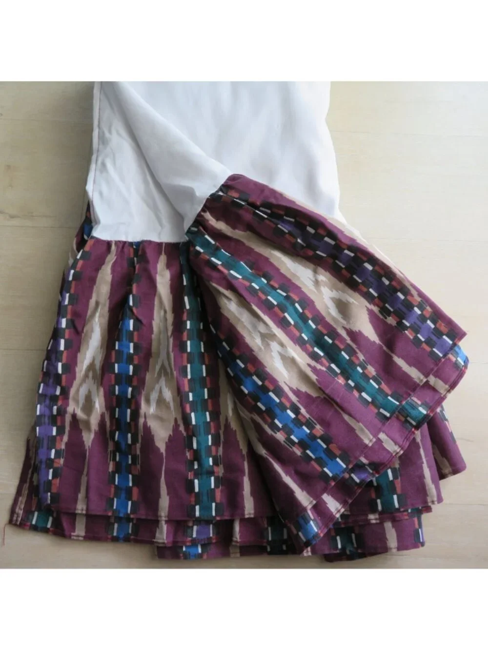 Vintage Dan River Cal King Bed Skirt Multicolor Southwest Aztec Western Geometri